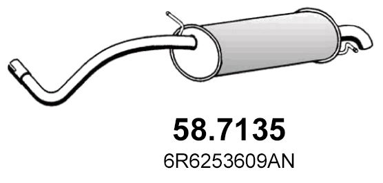 Obrázok Koncový tlmič výfuku ASSO  587135