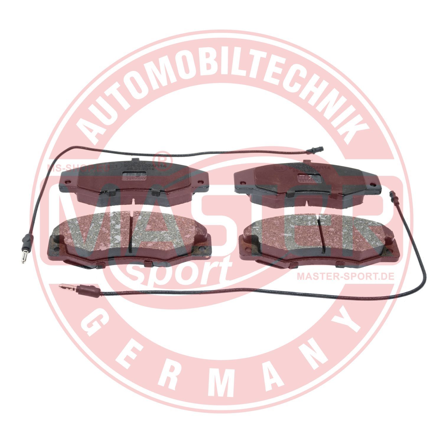 Obrázok Sada brzdových platničiek kotúčovej brzdy MASTER-SPORT GERMANY Premium 13046039332NSETMS