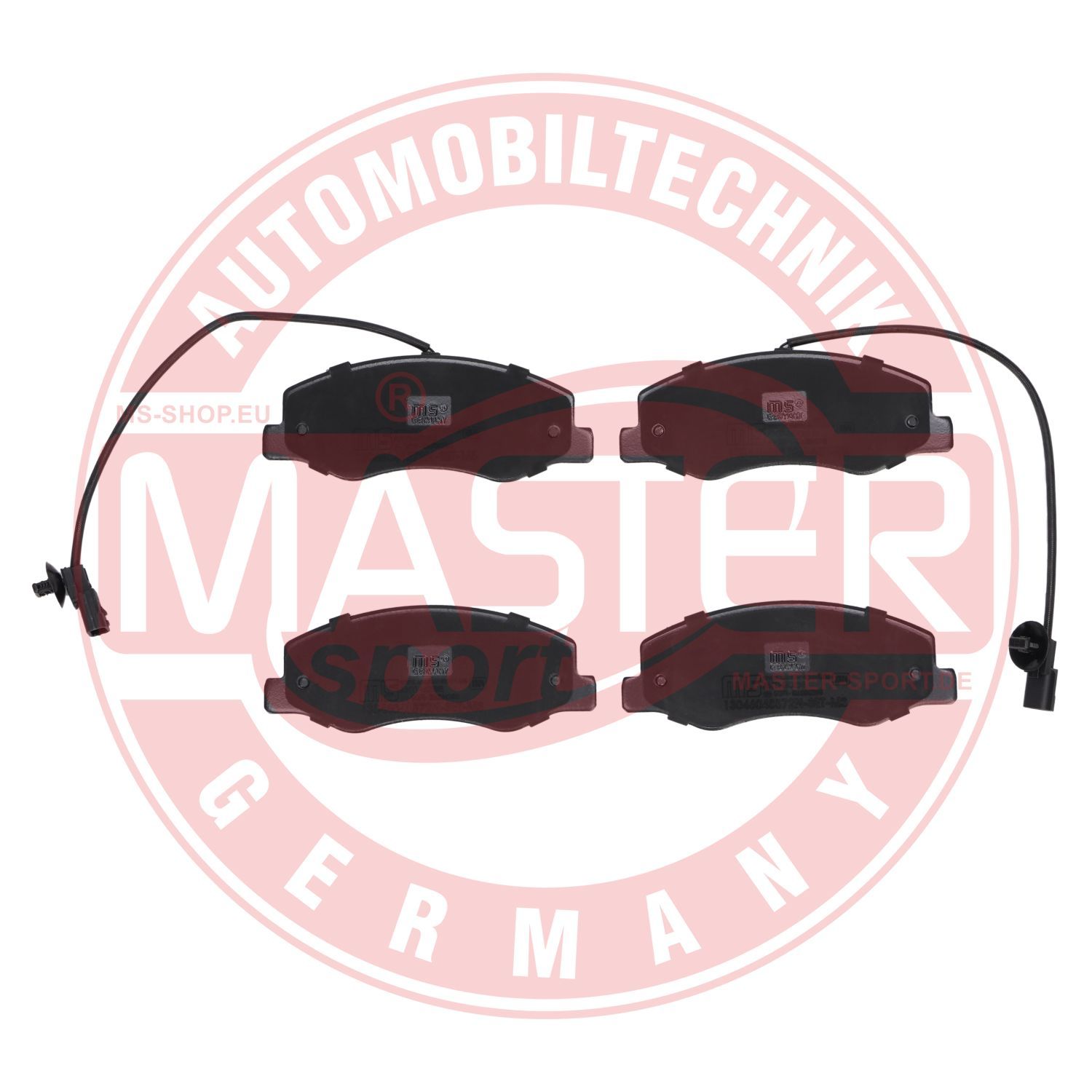 Obrázok Sada brzdových platničiek kotúčovej brzdy MASTER-SPORT GERMANY Premium 13046048572NSETMS