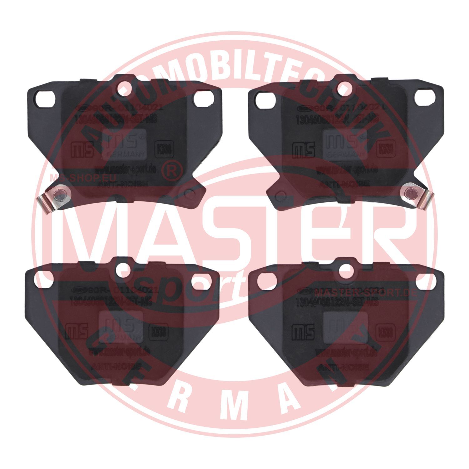 Obrázok Sada brzdových platničiek kotúčovej brzdy MASTER-SPORT GERMANY Premium 13046058122NSETMS