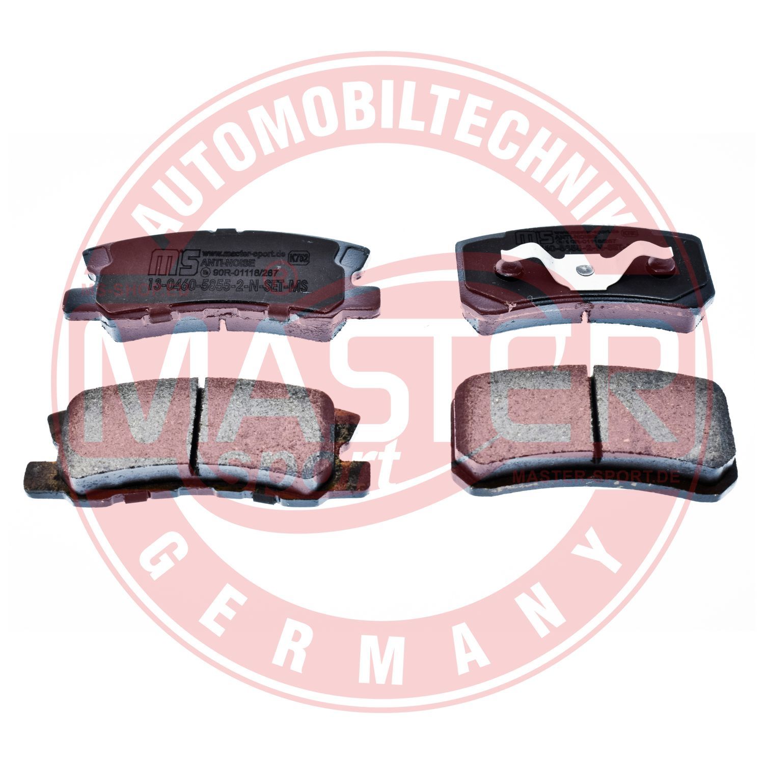 Obrázok Sada brzdových platničiek kotúčovej brzdy MASTER-SPORT GERMANY Premium 13046058552NSETMS