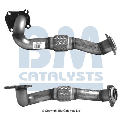 Obrázok Výfukové potrubie BM CATALYSTS  BM70151