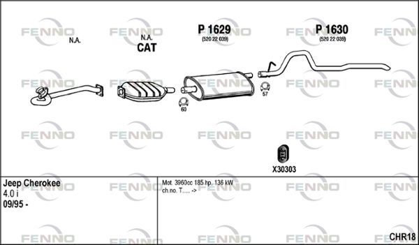 Obrázok Výfukový systém FENNO  CHR18