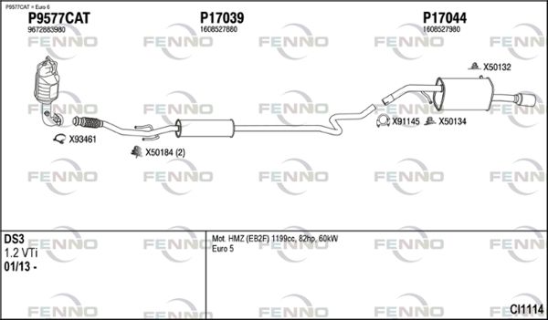 Obrázok Výfukový systém FENNO  CI1114