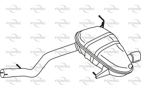 Obrázok Koncový tlmič výfuku FENNO  P1460