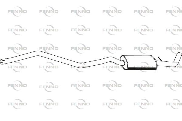 Obrázok Stredný tlmič výfuku FENNO  P1461
