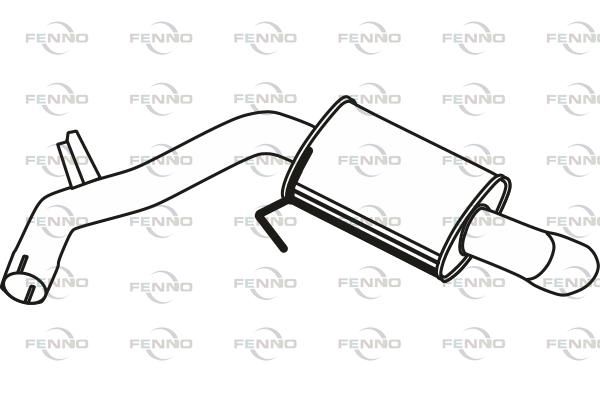 Obrázok Koncový tlmič výfuku FENNO  P1462