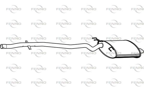 Obrázok Koncový tlmič výfuku FENNO  P1578