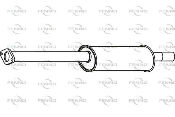 Obrázok Stredný tlmič výfuku FENNO  P23012
