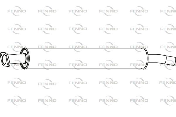 Obrázok Stredný tlmič výfuku FENNO  P23017