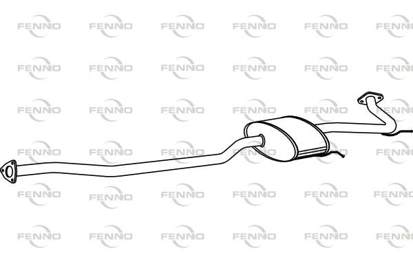 Obrázok Stredný tlmič výfuku FENNO  P2823