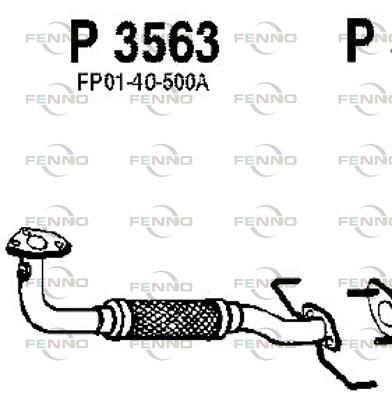 Obrázok Výfukové potrubie FENNO  P3563