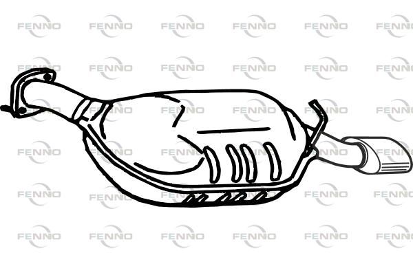Obrázok Koncový tlmič výfuku FENNO  P3599