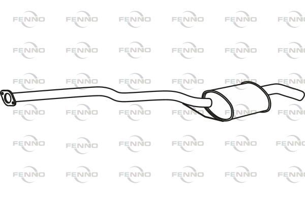 Obrázok Stredný tlmič výfuku FENNO  P36001