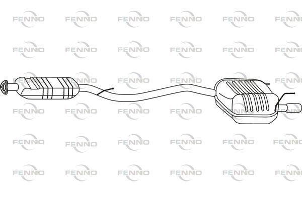 Obrázok Koncový tlmič výfuku FENNO  P36006