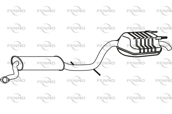 Obrázok Koncový tlmič výfuku FENNO  P36028
