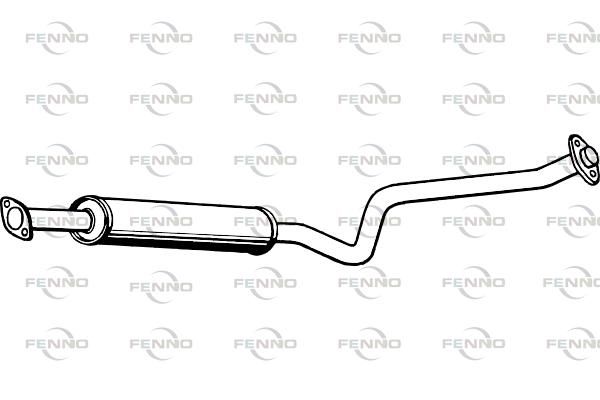 Obrázok Stredný tlmič výfuku FENNO  P4065