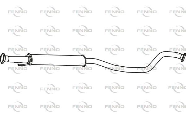 Obrázok Stredný tlmič výfuku FENNO  P41001