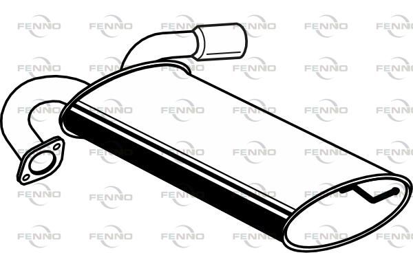 Obrázok Koncový tlmič výfuku FENNO  P43009