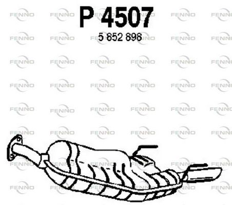 Obrázok Koncový tlmič výfuku FENNO  P4507