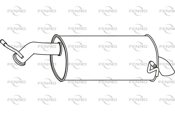 Obrázok Koncový tlmič výfuku FENNO  P46003