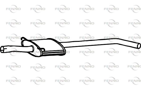 Obrázok Stredný tlmič výfuku FENNO  P5019