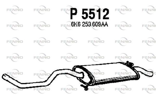 Obrázok Koncový tlmič výfuku FENNO  P5512