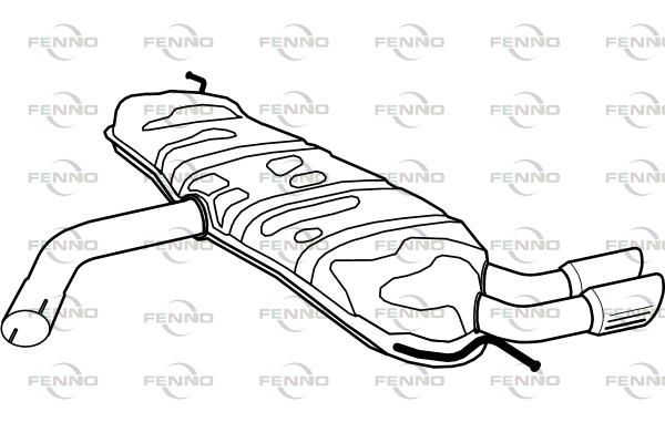 Obrázok Koncový tlmič výfuku FENNO  P5556