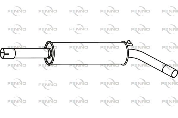 Obrázok Stredný tlmič výfuku FENNO  P57030