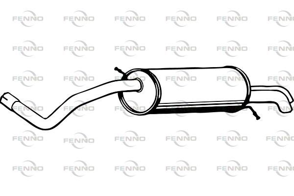 Obrázok Koncový tlmič výfuku FENNO  P5740
