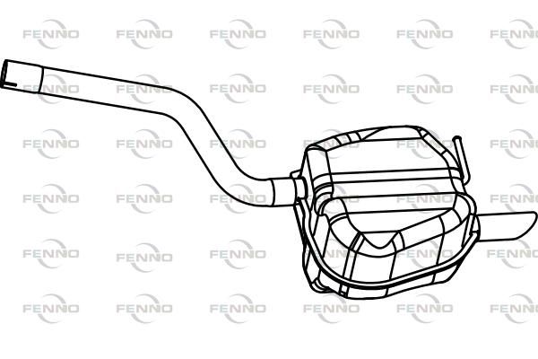 Obrázok Koncový tlmič výfuku FENNO  P5760