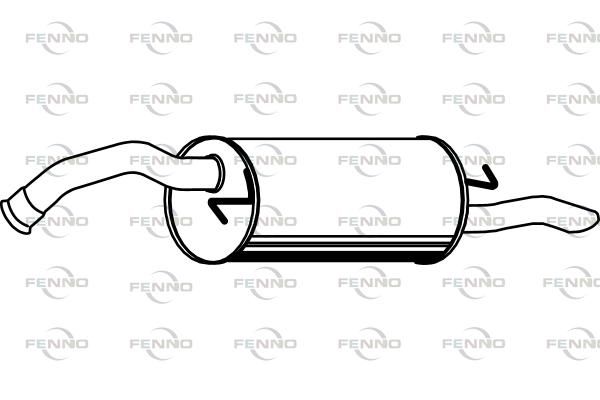 Obrázok Koncový tlmič výfuku FENNO  P6517