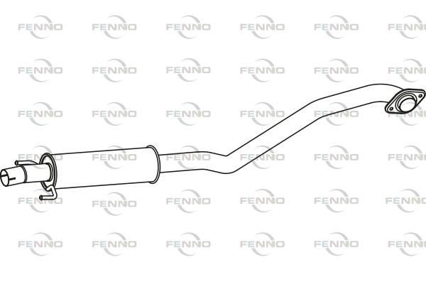 Obrázok Stredný tlmič výfuku FENNO  P6567
