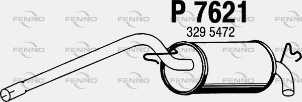 Obrázok Koncový tlmič výfuku FENNO  P7621
