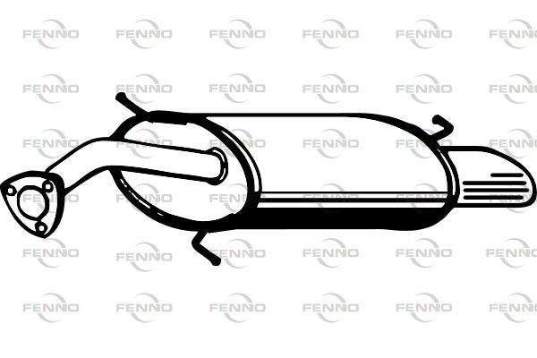 Obrázok Koncový tlmič výfuku FENNO  P7809