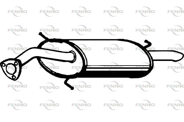 Obrázok Koncový tlmič výfuku FENNO  P7842