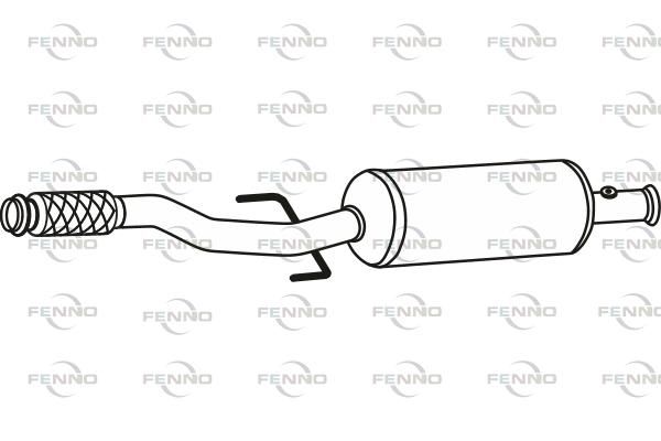 Obrázok Filter sadzí/pevných častíc výfukového systému FENNO  P8806DPF