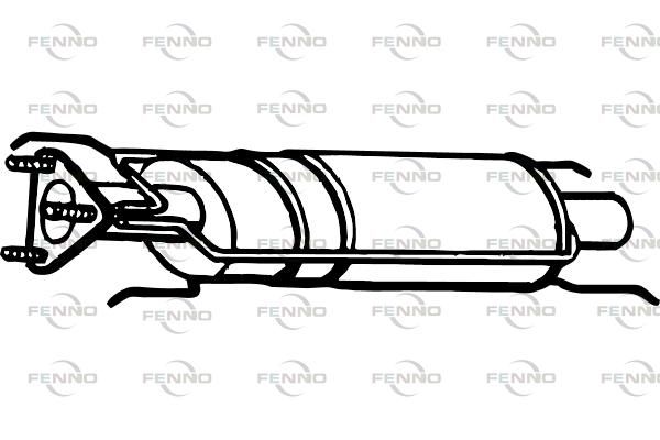 Obrázok Filter sadzí/pevných častíc výfukového systému FENNO  P9905DPF