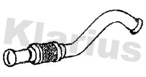 Obrázok Výfukové potrubie KLARIUS  110711