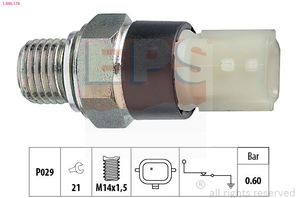 Obrázok Olejový tlakový spínač EPS Made in Italy - OE Equivalent 1800178