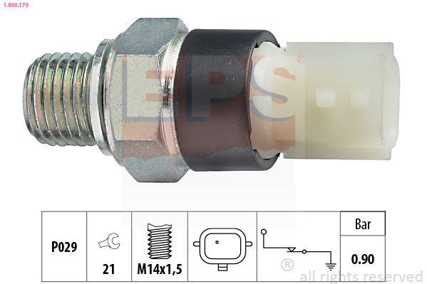 Obrázok Olejový tlakový spínač EPS Made in Italy - OE Equivalent 1800179