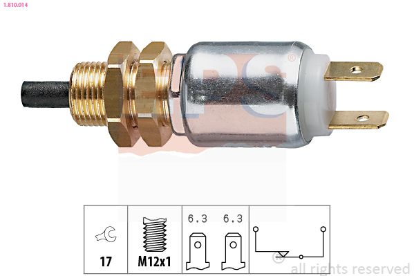 Obrázok Spínač brzdových svetiel EPS Made in Italy - OE Equivalent 1810014