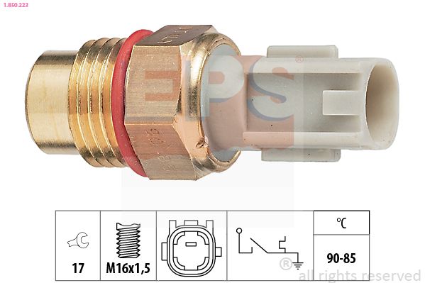 Obrázok Teplotný spínač ventilátora chladenia EPS Made in Italy - OE Equivalent 1850223