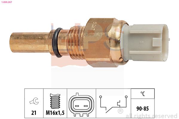 Obrázok Teplotný spínač ventilátora chladenia EPS Made in Italy - OE Equivalent 1850267