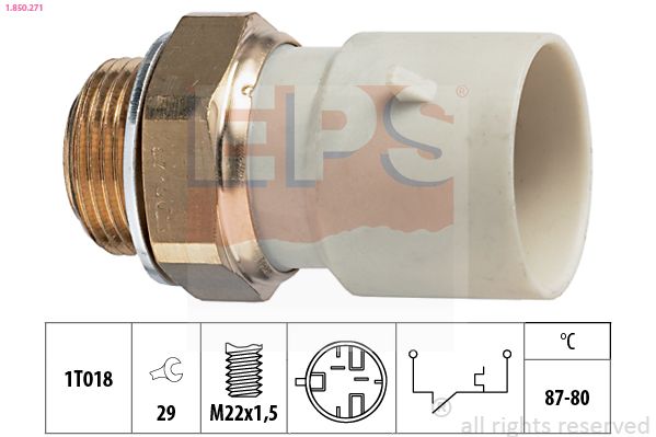 Obrázok Teplotný spínač ventilátora chladenia EPS Made in Italy - OE Equivalent 1850271