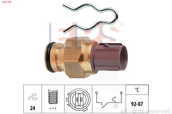 Obrázok Teplotný spínač ventilátora chladenia EPS Made in Italy - OE Equivalent 1850285
