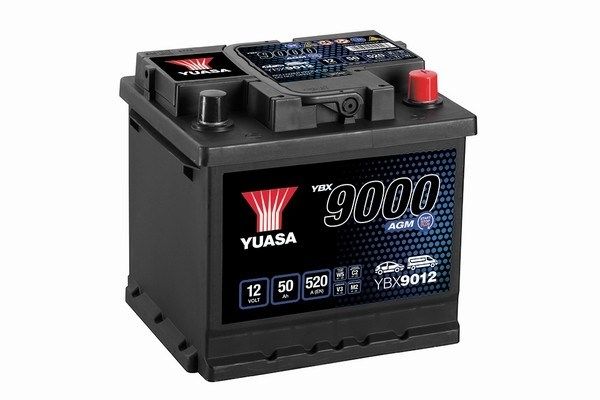 Obrázok Batéria YUASA YBX9000 AGM Start Stop Plus 12V/50Ah/520A