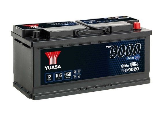 Obrázok Batéria YUASA YBX9000 AGM Start Stop Plus 12V/105Ah/950A