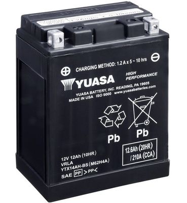Obrázok Batéria YUASA High Performance Maintenance Free YTX14AHBS