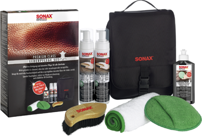 Obrázok Prípravok na ożetrenie koże SONAX PremiumClass Leather Care Set 02819410